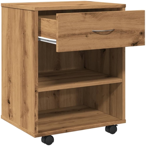 vidaXL Rollcontainer Artisan-Eiche 46x36x59 cm Holzwerkstoff 856661 Bild 7