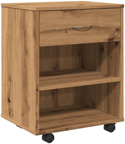 vidaXL Rollcontainer Artisan-Eiche 46x36x59 cm Holzwerkstoff 856661 Bild 1