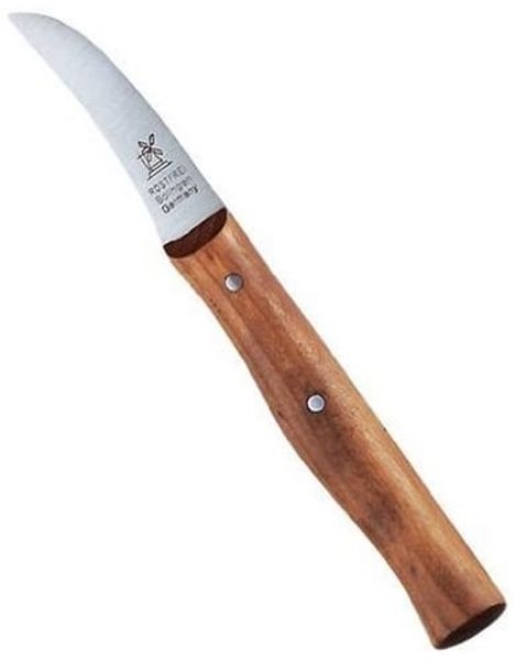 Windmühlen Messer Schälmesser Gemüsemesser Vogelschnabel 59 mm rostfrei Kirschbaum Kirsche von Herder
