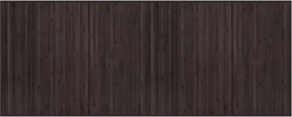 vidaXL Teppich Rechteckig Dunkelbraun 80x200 cm Bambus 376911 Bild 2