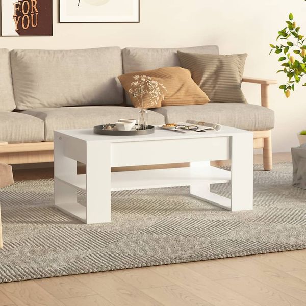 vidaXL Couchtisch Weiß 102x55x45 cm Holzwerkstoff 810899