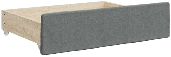 vidaXL Tagesbett Ausziehbar mit Schubladen Dunkelgrau 90x190 cm Stoff 3197473 Bild 10