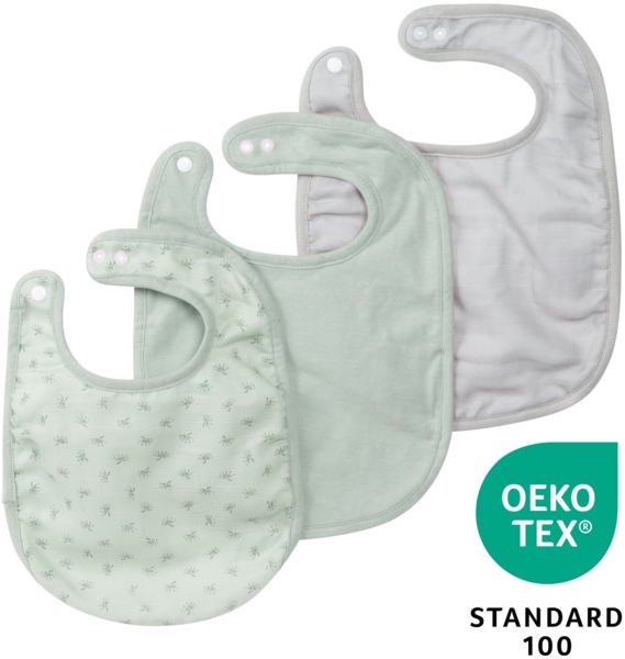 roba 3er Lätzchenset 'Lil Planet' - 23 x 30 cm - Bio-Baumwolle - GOTS - Frosty Green Bild 7