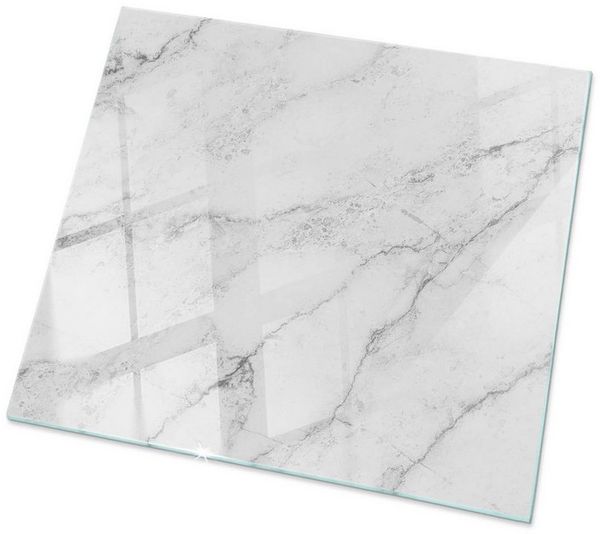 Tulup Tischplatte Couchtisch Glasplatte Marmoroberflächenmuster Oberplatte Tisch Glas