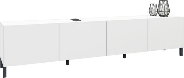 borchardt Möbel Lowboard Sophia, TV-Schrank mit Metallfüßen, Breite 200 cm, 4-türig, Design Made in Germany