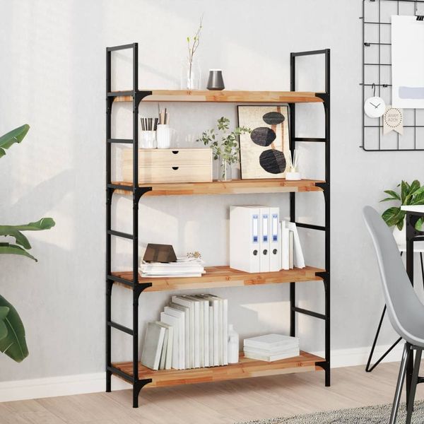 Schweberegal, Bücherregal Wand, Wandregal 80x30x4 cm Massivholz Akazie Ölbehandelt