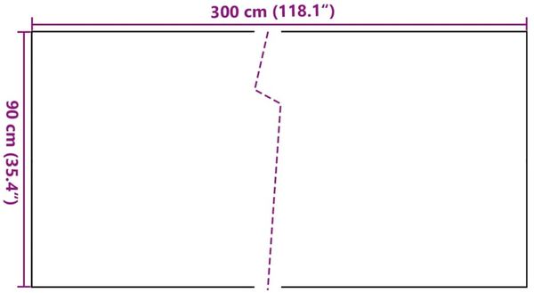 vidaXL Balkon-Sichtschutz Schwarz 300x90 cm Poly Rattan 156296 Bild 8