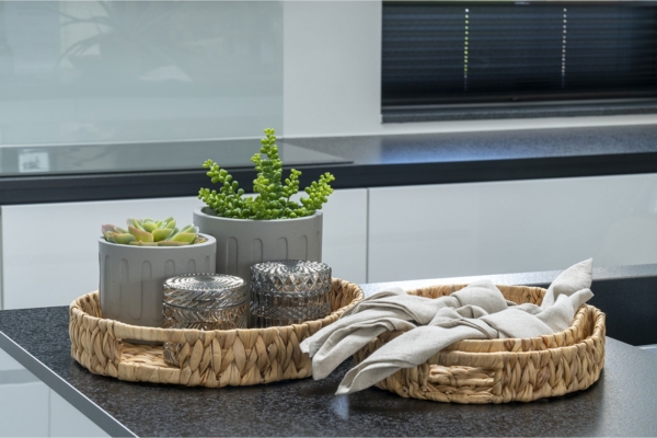 Tabletts, Wasserhyazinthe, natur, 3er-Set Bild 5