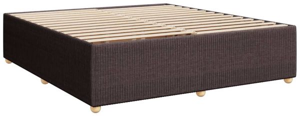 vidaXL Boxspringbett mit Matratze Dunkelbraun 200x200 cm Stoff 3294459 Bild 10
