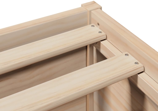 vidaXL Massivholzbett ohne Matratze 135x190 cm Kiefernholz 3323425 Bild 8