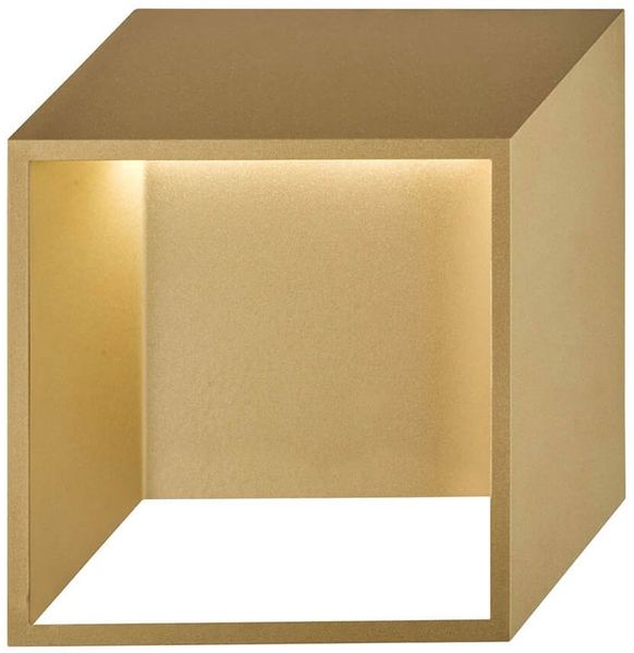 LED Wandleuchte, Down Strahler, gold, L 25 cm