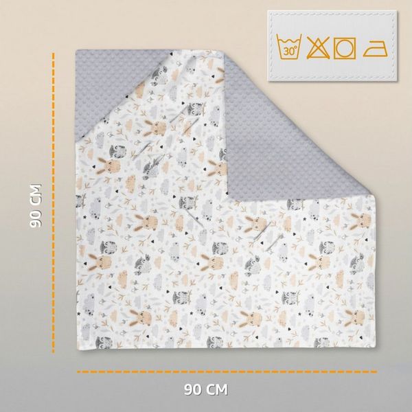 Einschlagdecke Babyschale Baby Decke 90x90 cm - Fußsack Blanket für Kinderwagen, Totsy Baby