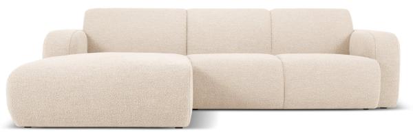 Micadoni Boucle Ecksofa Molino 4-Sitzer Links Boucle Beige