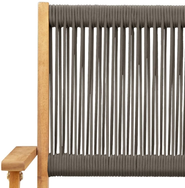 vidaXL Gartenstühle 4 Stk. Klappbar Grau Massivholz Akazie 3214568 Bild 8