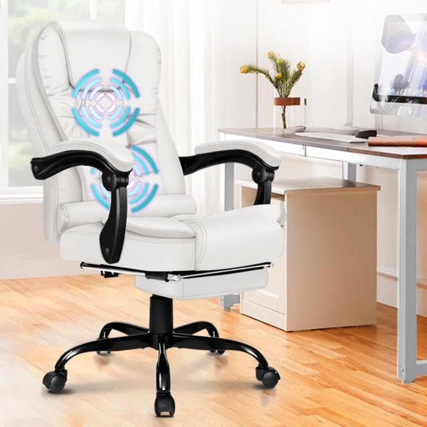 Ergonomischer Bürostuhl Massage Fußstütze 150° Neigung SGS