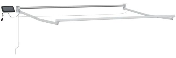 vidaXL Manuelle Gelenkarmmarkise mit LEDs Anthrazit und Weiß 3,5 x 2 m 3419215 Bild 4