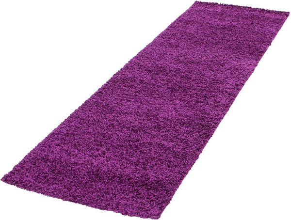 Shaggy Teppich LIFE LILA 80 X 250cm Läufer