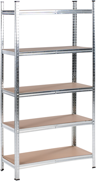 Garagenregal 2er Set XITTA Metall 180 cm 90 cm Silber Bild 4