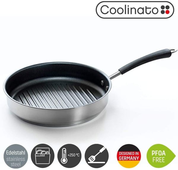 Coolinato Grillpfanne 26cm Pfanne – antihaftbeschichtet, (1-tlg)