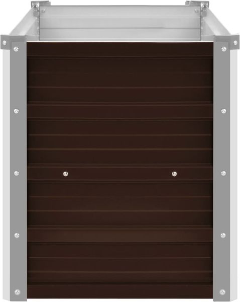 vidaXL Garten-Hochbeet Braun 100 x 40 x 45 cm Verzinkter Stahl 45720 Bild 4