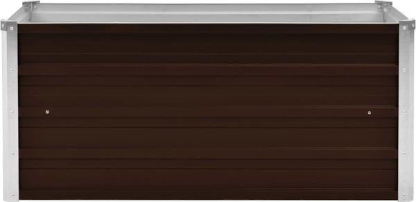 vidaXL Garten-Hochbeet Braun 100 x 40 x 45 cm Verzinkter Stahl 45720 Bild 3