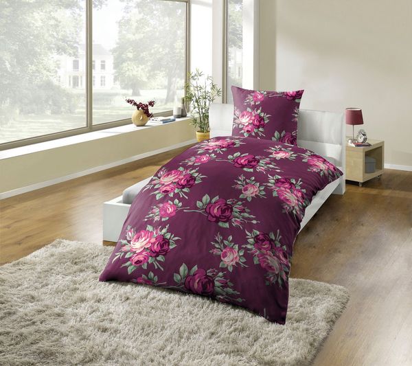 KiNZLER Bettwäsche Polycotton Flanell, Microfaser-Fleece, Polyester, 2 teilig, besonders weich, verschiedene Designs