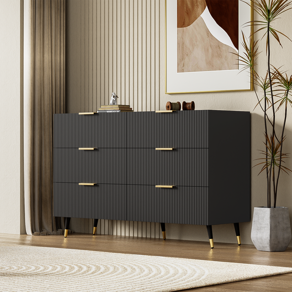 MODFU Sideboard Kommode (Schuhschrank, Anrichte, 1 St, mit Metallfüße, 120*77*40cm), mit modernem Design und viel Stauraum