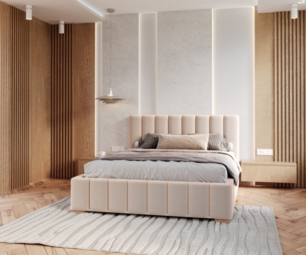 FDM Polsterbett Stauraumbett Bettgestell 90x200, 120x200, 140x200, 160x200, 180x200cm (MADE IN EU - mit hochwertigem Velours Bezug, Bettrahmen, Bett, Optional mit Matratze bestellbar, mit großen gepolsterten Kopfteil, mit Bettkasten zum aufklappen), Me... Bild 2