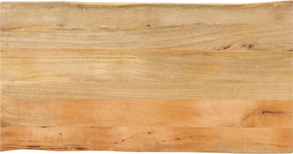 vidaXL Tischplatte mit Baumkante 100x60x3,8 cm Massivholz Mango 370742