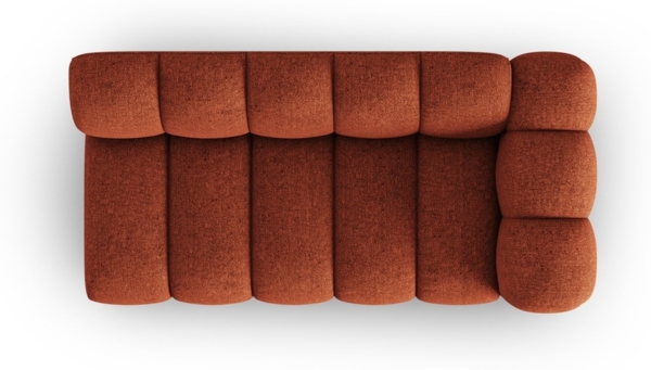 Micadoni Modulares Sofa Lupine 3-Sitzer Rechts Chenille Haga Terrakotta Bild 4