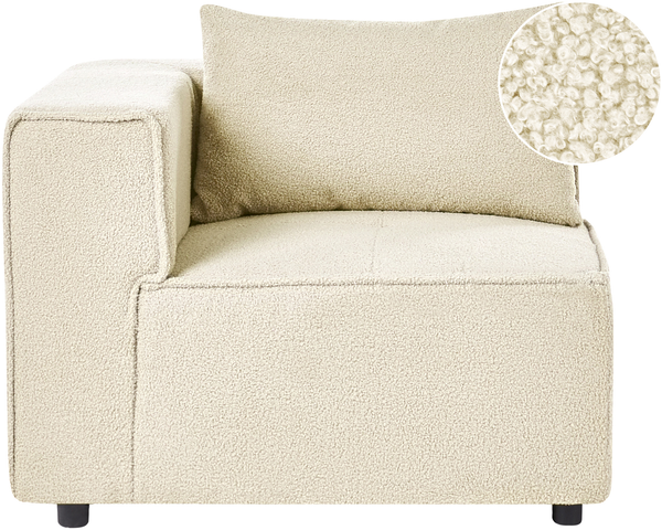 Eckmodul AXEBO Cremeweiß Bouclé