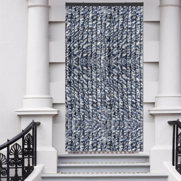 Flauschvorhang in Sondergröße - Türvorhang Breite: 160cm - Länge: 275cm, Braun Meliert Bild 2