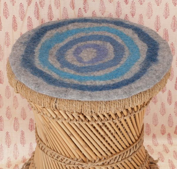 Guru-Shop Meditationskissen Filz Stuhlauflage, Boho Sitzkissen,..