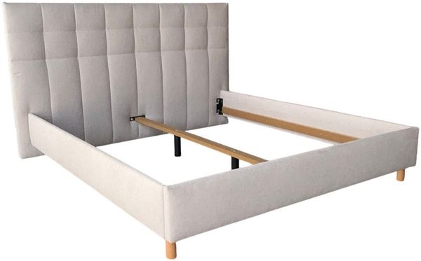 COLLECTION AB Polsterbett CLASSIC Scandi erhältlich in der Breite 180x200cm, 3 Varianten: Rahmen, Rahmen + Rost oder Komplett-Set mit King-Matratze