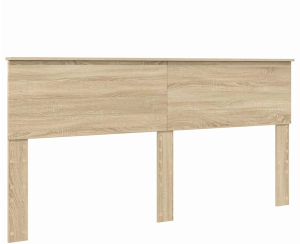 vidaXL Bettrahmen mit Kopfteil Sonoma 180x200 cm Holzwerkstoff 3407843 Bild 5