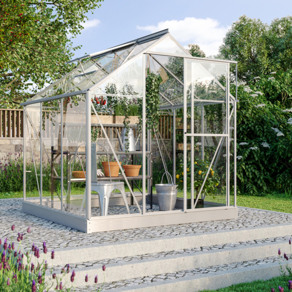 Vitavia Gewächshaus Triton 3800, ESG, alu, inkl. Fundament