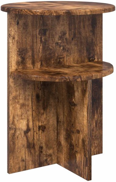 vidaXL Beistelltisch Geräucherte Eiche Ø 39,5 x 55 cm Holzwerkstoff 8001024 Bild 2
