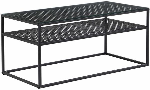 Couchtisch Glas Rechteckig 100 cm Schwarz