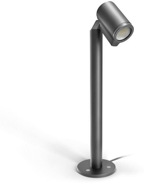 Steinel Wegeleuchte Spot Way C 24V, RGBWW, 16 Mio. Farben, Dämmerungssensor, dimmbarer Gartenstrahler, App-Steuerung, Plug & Play, IP65