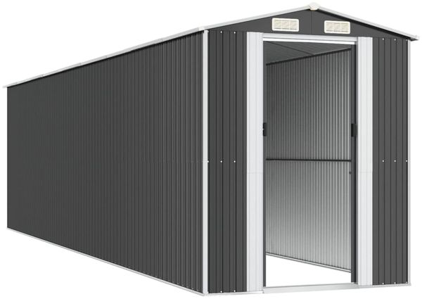 vidaXL Geräteschuppen Anthrazit 192x772x223 cm Verzinkter Stahl 3147456 Bild 4