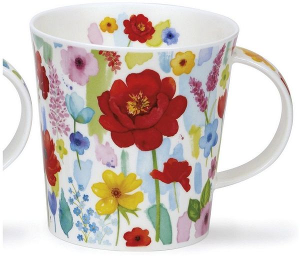 formano Tasse Dunoon, Porzellan, Spülmaschinengeeignet, Mehrfarbig, Blumen, H: 11cm Bild 3