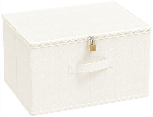 Minicloss Aufbewahrungsbox Große Aufbewahrungsbox für Kleidung, faltbare Stoffbox mit Deckel, Schrank-Organizer, langlebiger Aufbewahrungskorb für Zuhause