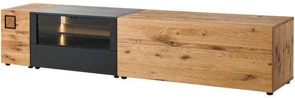 Lowboard Wildeiche 220x52x52 natur geölt/lackiert KITZBÜHEL #120