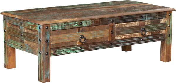 Couchtisch ODIN - Mangoholz Braun 40x55x115cm | Sofatisch Wohnzimmertisch