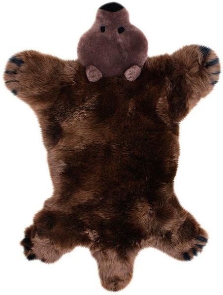 Heitmann Felle Fellteppich Bär, fellförmig, Höhe: 40 mm, Kinderteppich, echtes Lammfell, Kinderzimmer