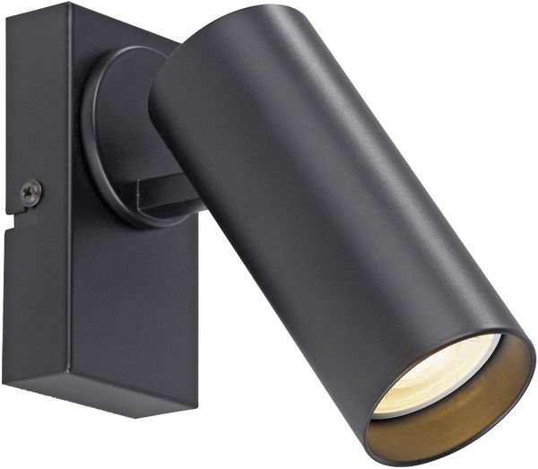 Wandspot SCHÖNER WOHNEN RIK LBH 20x15x16.50 cm schwarz Spot Strahler