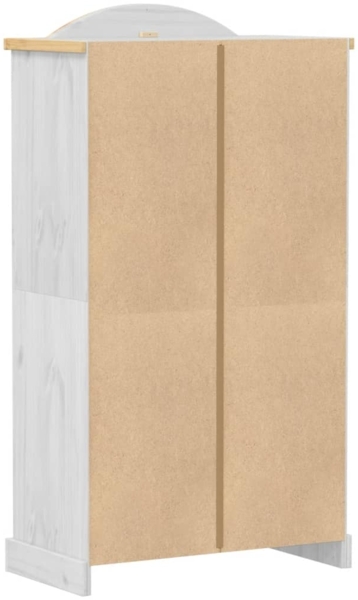 vidaXL Kleiderschrank Corona Weiß 102x52x186 cm Massivholz Kiefer 4012155 Bild 5
