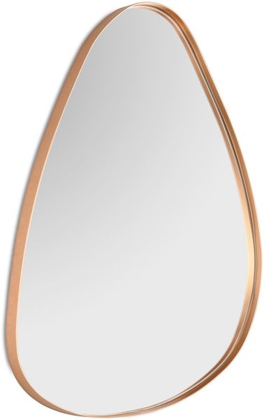 XORA 'BRITTA' Spiegel Tropfenform, Metall gold, 35x50 cm