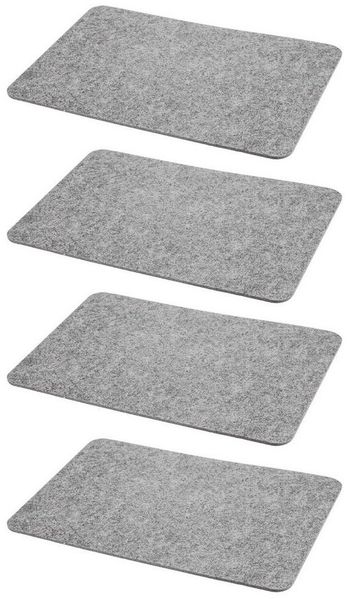HAC24 Platzset Filz Platzmatte Tischsets Untersetzer Tischmatten Filzuntersetzer, (Set, 4-St), 44 x 30 cm, Rechteckig