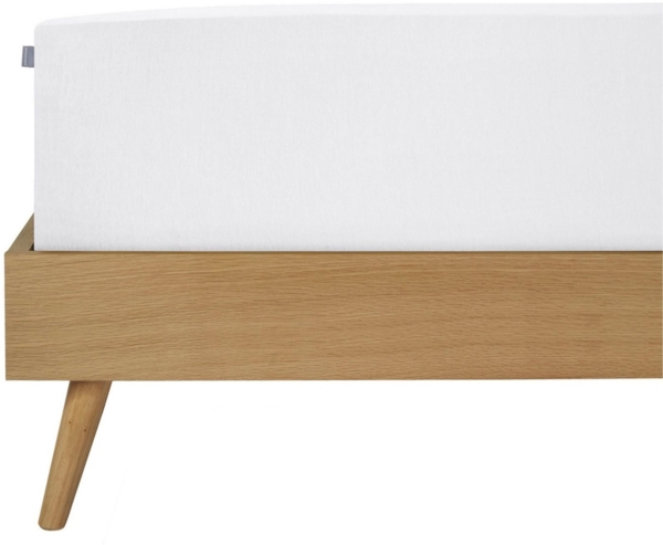 Schiesser Feinbiber Spannbettlaken Finni aus wärmender Baumwolle, Farbe:Weiß, Größe:180x200 cm